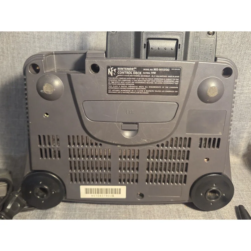 Vintage Nintendo 64 N64 Console Only Tested working + power cord AV Cord